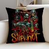 Brutal SSlipknotS Cushion Cover Breathable and skinfriendly linen pillowcase square removable and washable cushion