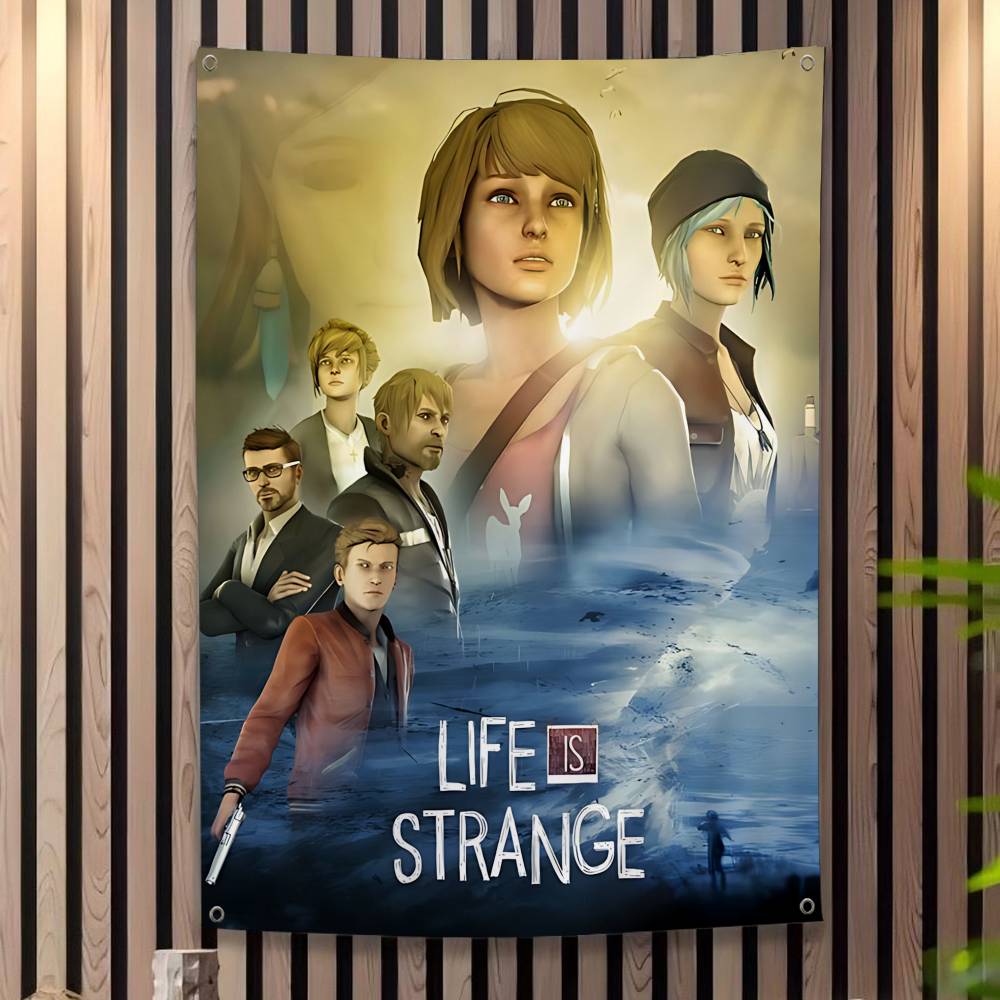 Popular Life Is SStrange Game Cartoon Flag Wall Hanging Banner Decoration Household Home Decor