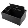 Hotel Multifunctional Leather Tissue & Remote Organizer