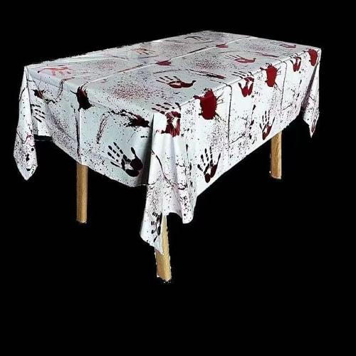 Halloween Tischdecke, Esstischabdeckung, Restauranttischdecke, Stilvolle Innendekoration, Esstischdekoration, Rutschfest, Leicht zu reinigen, Vielseitig,