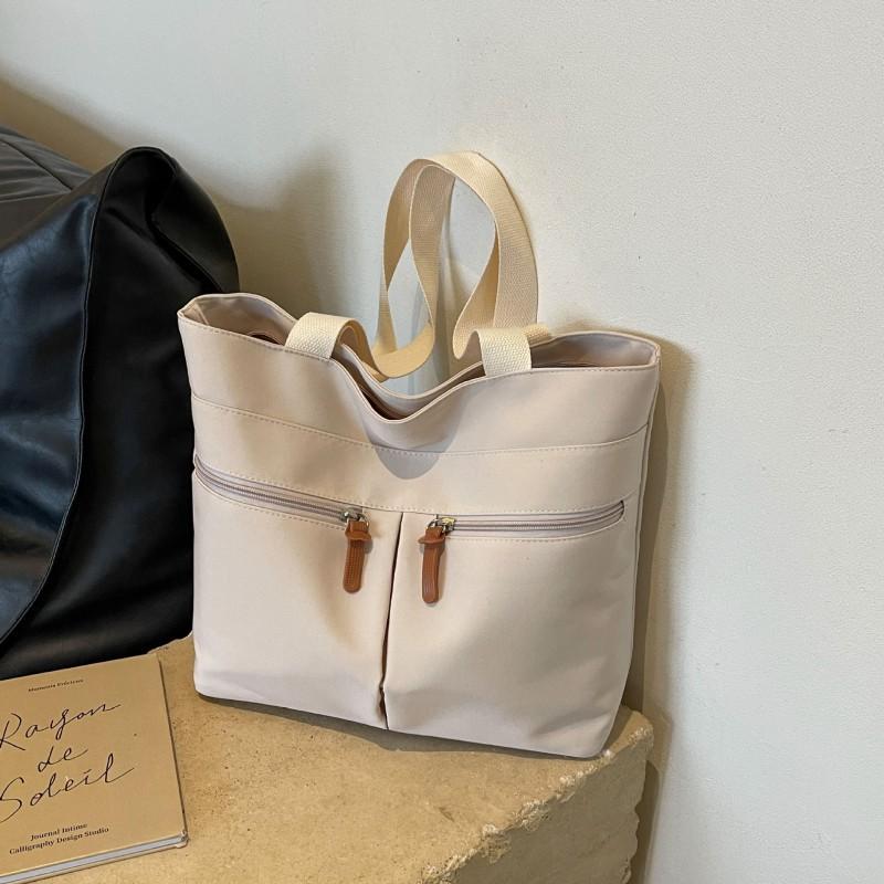 

New Women s Shoulder Bag All-matching Large-capacity Commuting Handbag Casual Multi-pocket Travel Tote покинуть белый