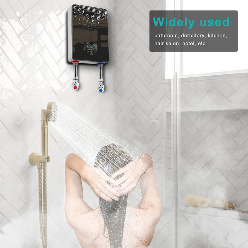 6500W Shower Bathroom Shower Hot Water Machine Household Digital Display Water Heater Instant Electric Water Heater