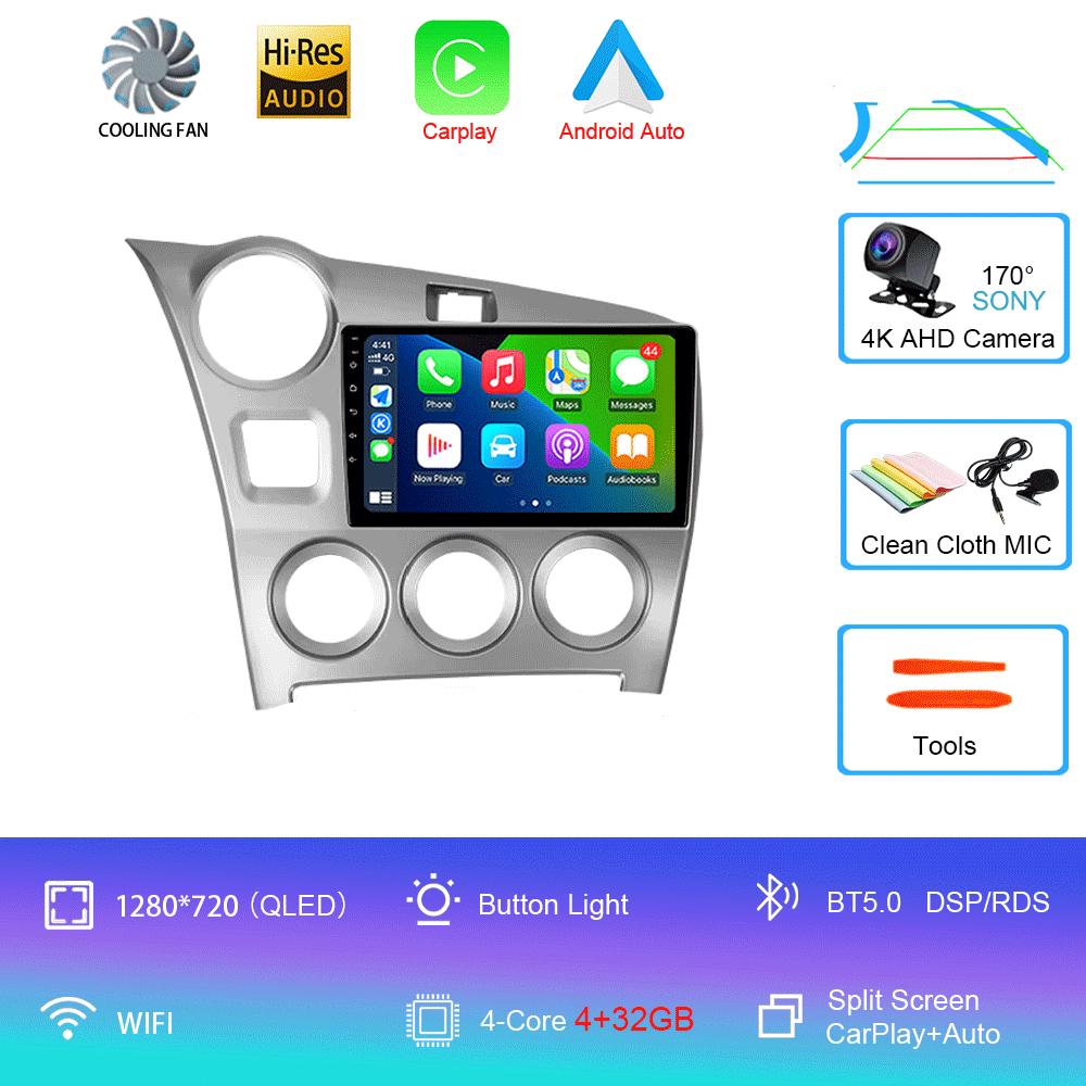 

Android 14 Carplay Auto For Toyota Matrix 2 E140 2008 2009 2010 2011 2012 2013 2014 Car Radio Multimedia Player Navigation GPS