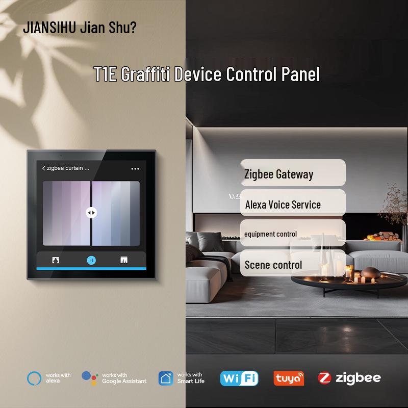 Graffiti Tuya 4-inch Zigbee/Bluetooth Mesh Hub with Alexa No screen