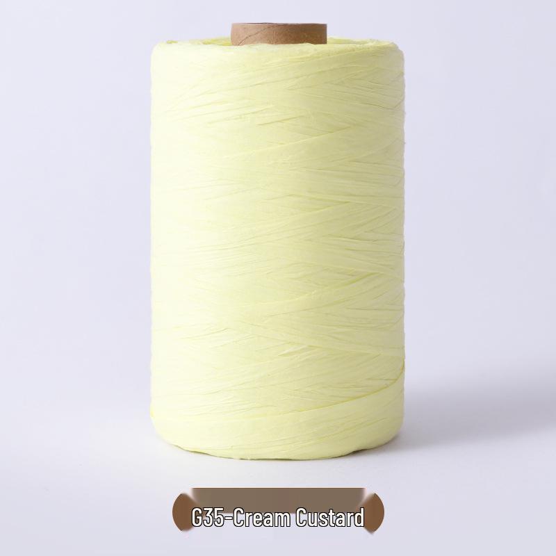 Cotton Raffia Yarn for Crocheting and Knitting Summer Hats and Bags