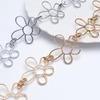 Line Flower Metal Chain Accessories 50cm