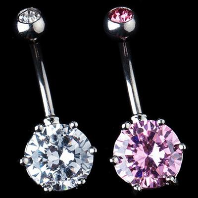 Frauen Mode Nabel Bauchnabel Barbell Ring Körper Piercing Schmuck