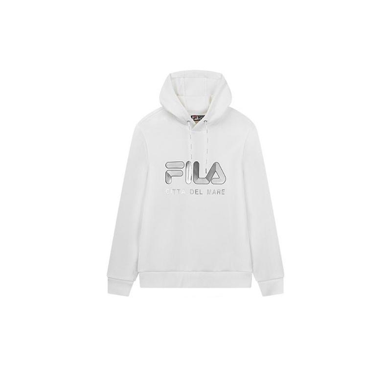 FILA Sweatshirts Men s Cloud White Hooded Moderate Regular F11M018219FWT XL