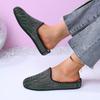 Fashion 2025 Spring and Summer New Rhinestone Lazy Slip Wears Baotou Half Slippers for Women