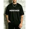 Men'S Crewneck T-Shirt Loose Fit Fashion Versatile Soft Comfortable Fabric for Daily Wear ,Holiday Gifts Heritage Theme Casual Outfits Spring Summer