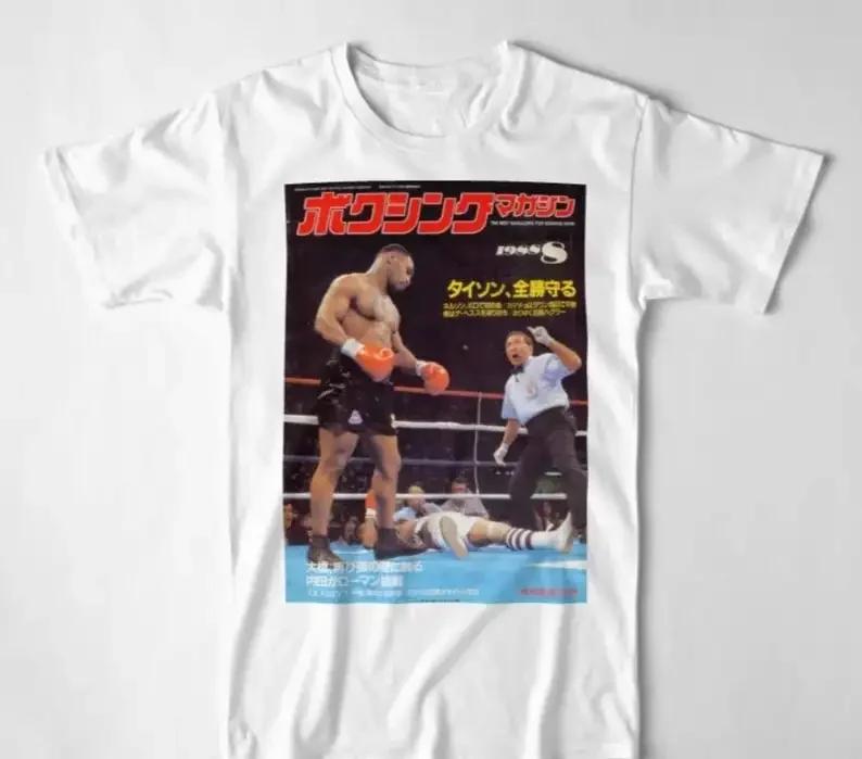 

Mike Tyson Inspired Retro Boxing TShirt Summer Cotton ONeck Short Sleeve Mens T Shirt New Size S3XL S