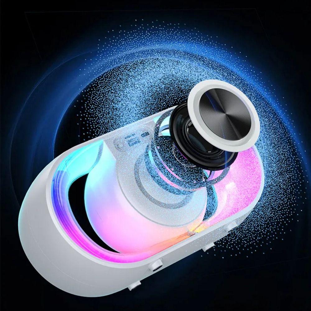 Magnetic Wireless Sound Box With RGB Lighting Portable Subwoofer  For Smartphones and Tablets