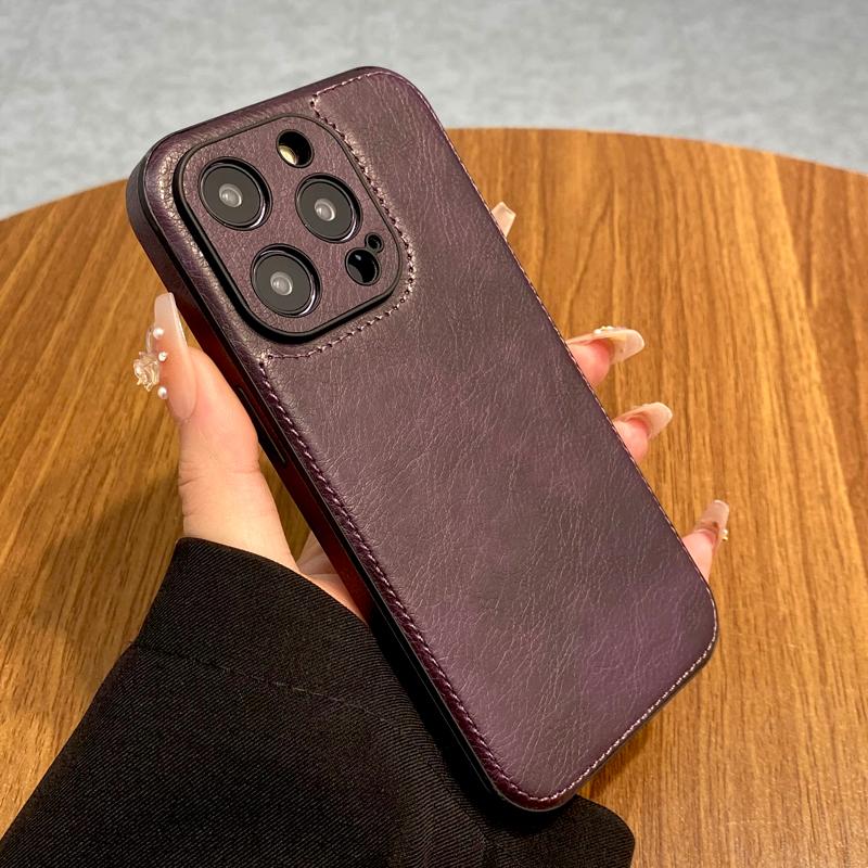 Luxury Leather Retra Case For iPhone 16 15 14 13 12 11 Pro Max 16Pro 15Pro 14Pro 13Pro iPhone15 iPhone14 iPhone16 iPhone13 Cover