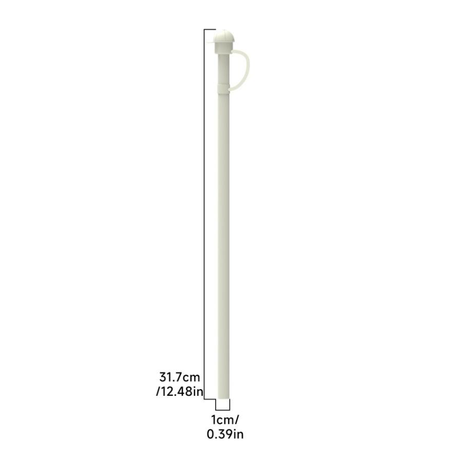 1pc Reusable Silicone Straw Large Ice Cup Vacuum Cup Special Straw Integrated Straw with Dust Cover