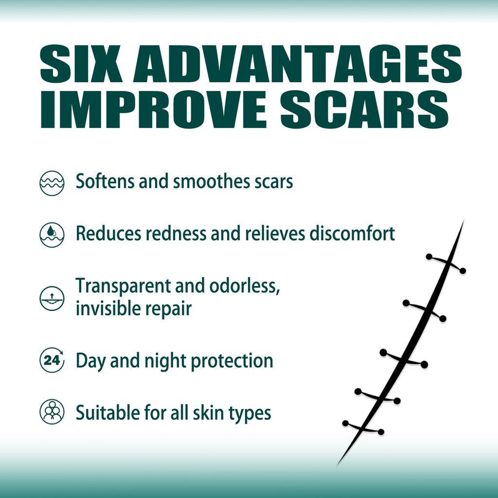 EELHOE 1 Roll Silicone Scar Removal Sheets for C-Section Postoperative Skin Colored Invisible Beauty Tape