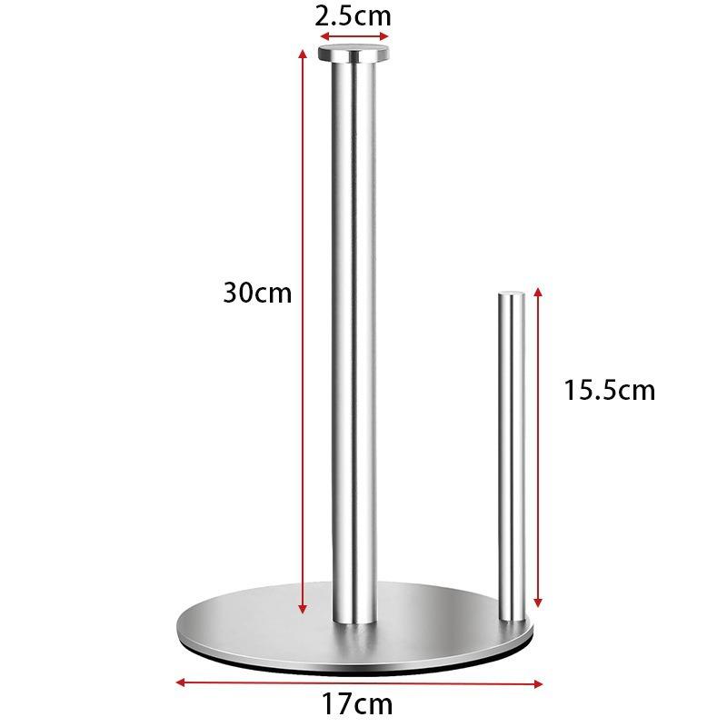 

Modern Minimalist Metal Countertop Paper Roll Storage Rack Original Tissue Holder Cling Film Kitchen Paper Storage Rack Kitchen