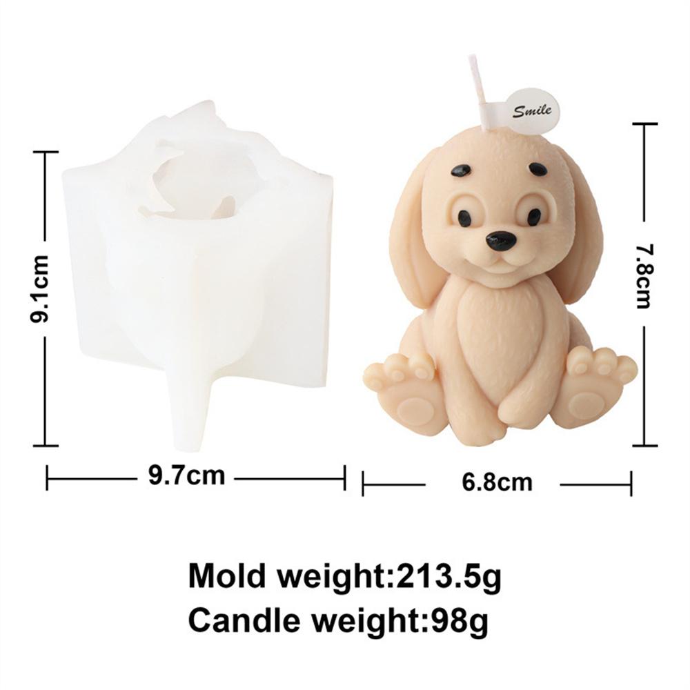 3D Multi-style Cute Rabbit Silicone Candle Mold DIY Easter Animal Aromatherapy Plaster Soap Resin Mould  Crafts Casting Tool