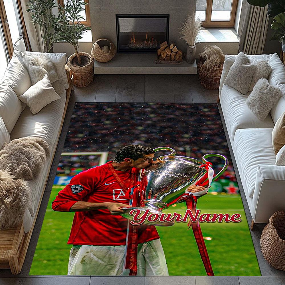 Manchester Personalized Name Carpet Perfect for Study room Dining Room Decorate room Game Room Anti-slip Rug Office home decor