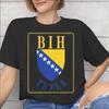 Bosnia and Herzegovina Flag Accessories Unisex T Shirts Cotton Tee Graphic Printed Tshirt Clothing