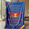 Red Bull Racing Individuelle Flanell-Kuscheldecke Drucken Sie Ihren Namen Text Weiche Warme Decke Weihnachtsgeschenk