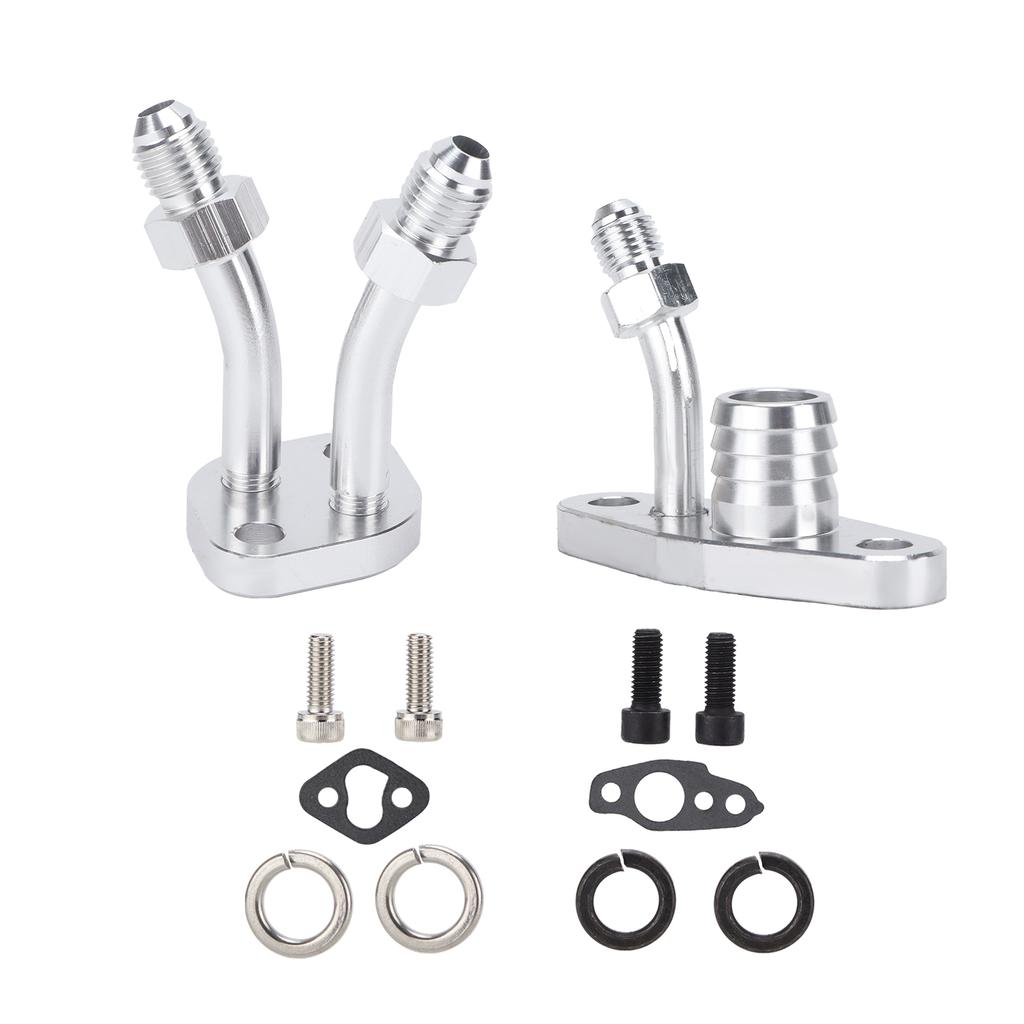Car Turbo Oil Feed Drain Flange Kit Modification Replacement for CT9 CT12 CT20 CT26 Turbocharger