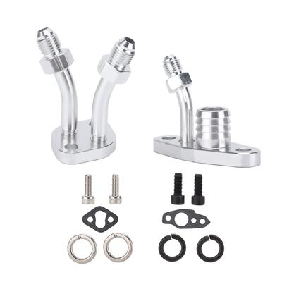 Car Turbo Oil Feed Drain Flange Kit Modification Replacement for CT9 CT12 CT20 CT26 Turbocharger