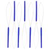 7 Pieces of Hair Extension Ring Needle Threader Hook Tool and Beading Equipment Tool Black Ring Threader Suitable for Hair or Feather Hair Extensions