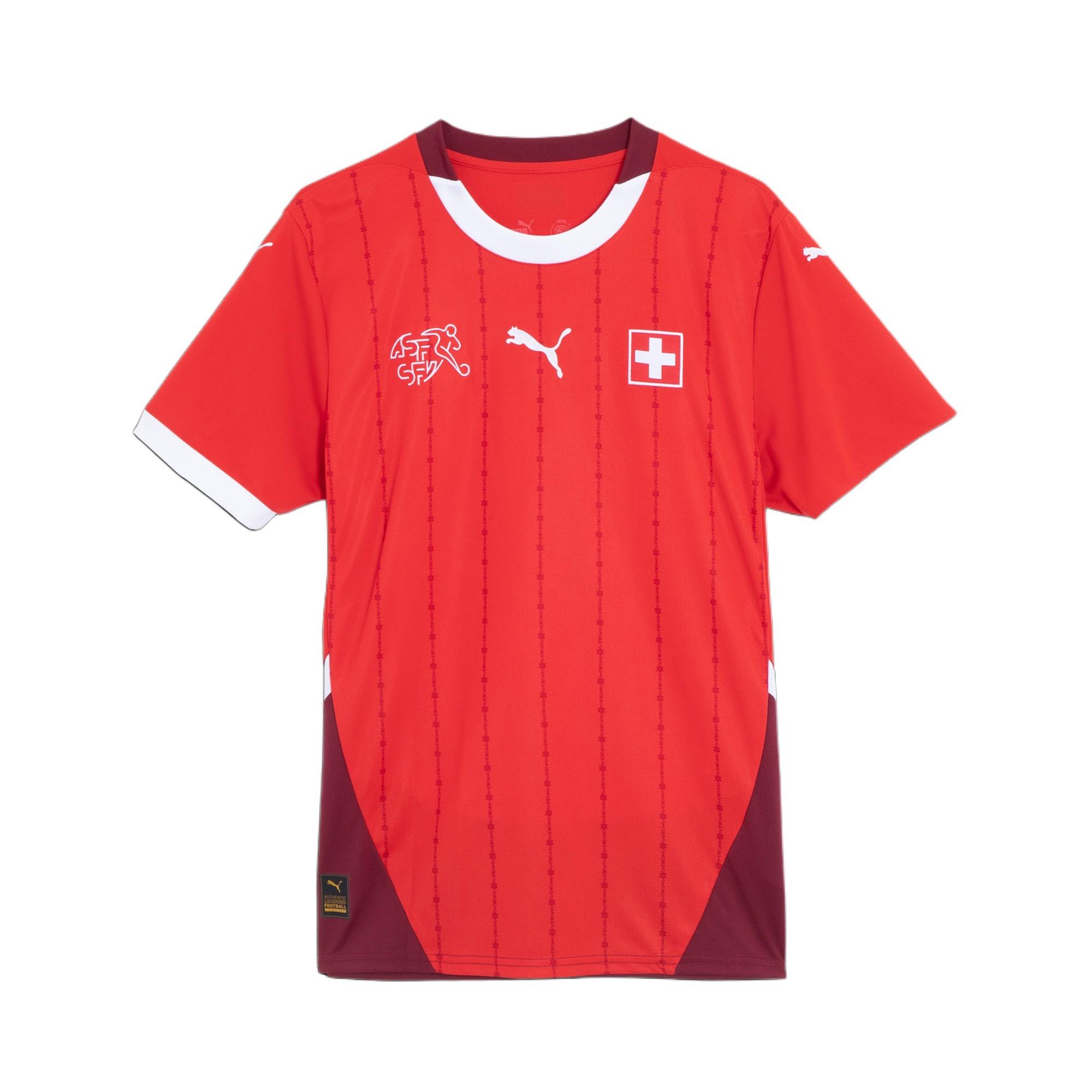 PUMA Switzerland 24 Home Soccer Jersey Red Men s 773956-01 L