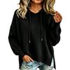 Women's Fashion Pullover Sweatshirt, Color Long Sleeve Neck Casual Top