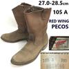USED/90s Vintage Made In USA Pecos Boots Model 390 Brown Size 105A 27.5