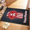 Kw Heavy Trucks Customizable Name Area Rug Design for Living Rooms Game Room Bedrooms Kitchen Anti-slip Rug Decorate Offices Perfect Gift for Women/Me