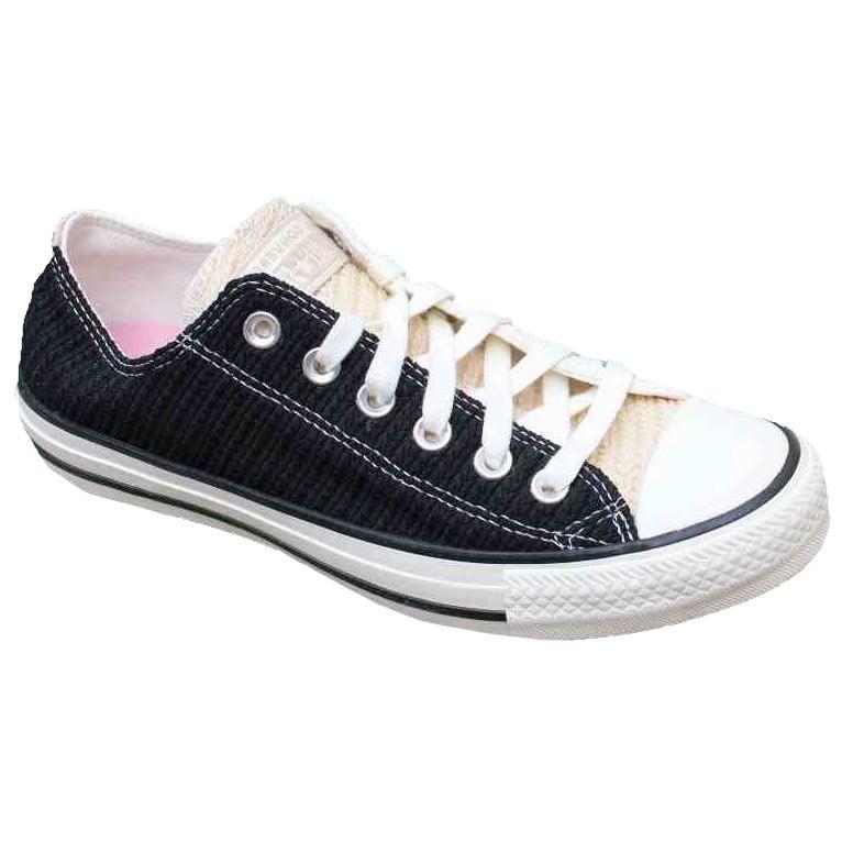 Converse All Star Comfortable Versatile Low Top Canvas Shoes Unisex Sneakers Black White 568667F