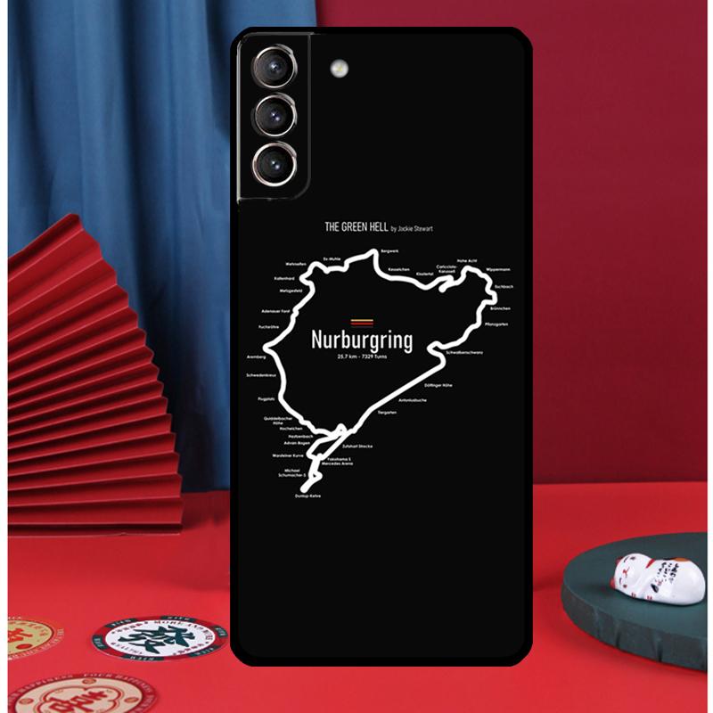 Cover per Telefono Motor Sport Nürburgring per Samsung Galaxy S25 Ultra S9 S10 S20 S21 S22 Plus S23 FE S24 Ultra Cover Posteriore