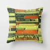 Stacked Magazine Printed Pattern Cushion Cover for Home Bedroom Living Room Sofa Decoration Square Pillow