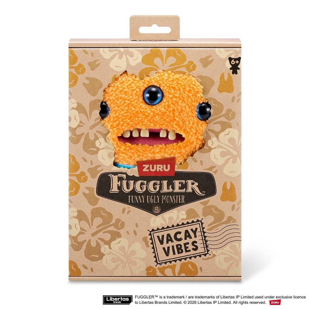 Fuggler VACAY VIBES Reek-O - Orange Plush Toy (15714B) Authentic