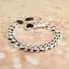 8Mm Men'S Whip Chain Bracelet Popular Plated Thick Platinum Trendy Men'S Silver Jewelry