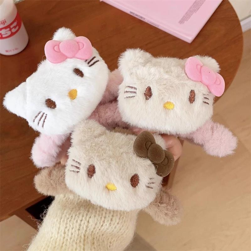 Korėjietiško stiliaus rožinis Hello Kitty žnyplės segtukas – mielas kačiuko ryklio plaukų aksesuaras mergaitėms