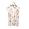 Botanical Floral Hooded Beach Towel Quick Dry Surf Poncho,Bath Towel,Sports Towels for Swimming, Beach, Surfing, Diving, Bathing