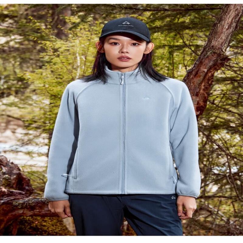 

TOLU ZHE Women s Fleece Windproof Jacket GRY223101 M