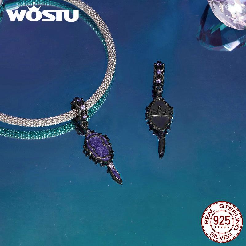 WOSTU 2024 neue 925 Sterling Silber Magic Castle Charm Perlen passen Charm Armband Schmuck DIY 925 Bamoer Charm Perlen