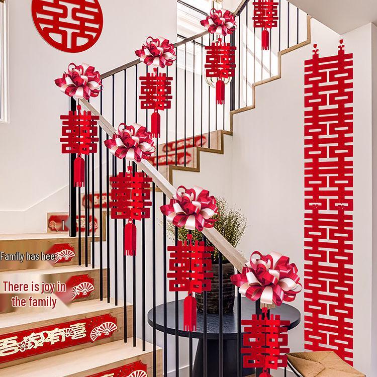 Wedding Handrail Decor: Stair & Balcony Floral Accents for Venue Styling