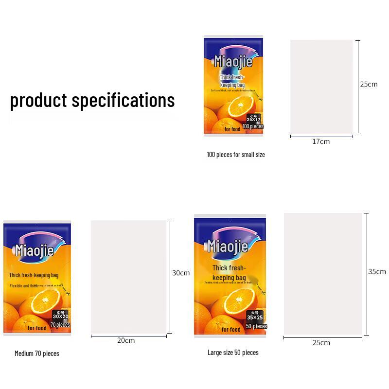 Miaojie Thickened Pull-out Food Storage Bags