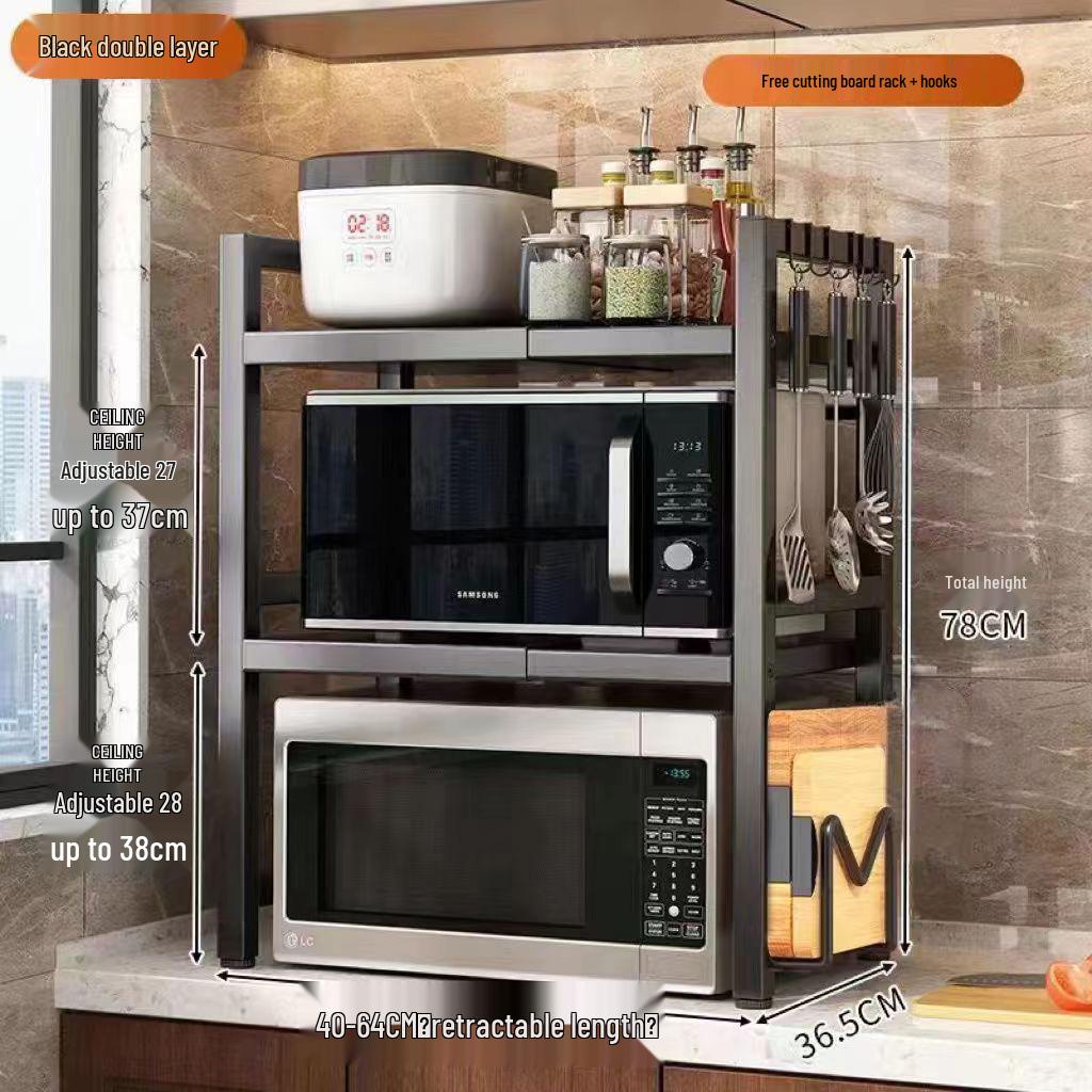 

Микроволновая печь Кухонная полка для хранения специй и рисоварки