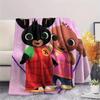 Coperta in Flanella con Stampa di Bing Bunny, Alta qualità, Confortevole per Tutte le Stagioni, Decorazione per la Casa, Calore e Comfort