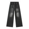 Men's Clothing 2026 Fall/Winter American Retro Wide-Leg Pants Loose Fit Ins Denim Trousers for Men