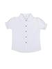 Kids' Summer White Collared Short-Sleeve Shirt - Primary School Uniform