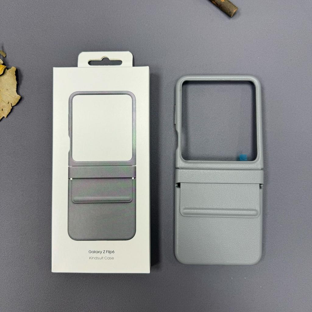 Geeignet für Samsung Zfilp6 Lederhülle Faltbare Lederhülle Galaxy ZFilp6 Handyhülle Einfarbig Business