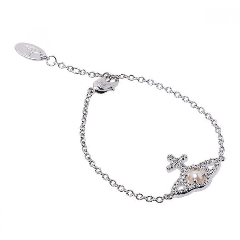 Vivienne WeStwood Fw25 Women S Pearl Chain Bracelet 6102021e P132