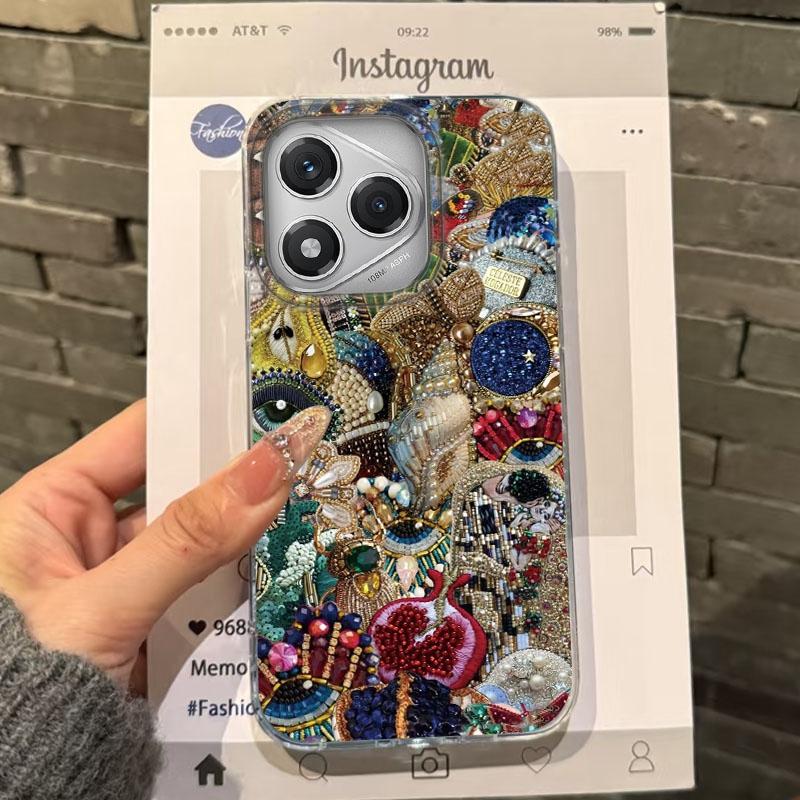 

Sun Marine Floral Eyes Women Case For Honor 400 Pro X9c Magic7 Magic6 200 Lite Smart X9a X8a X8b X8c X7c X7b X8 X6c 70 90 Cover Honor 400 Pro білий