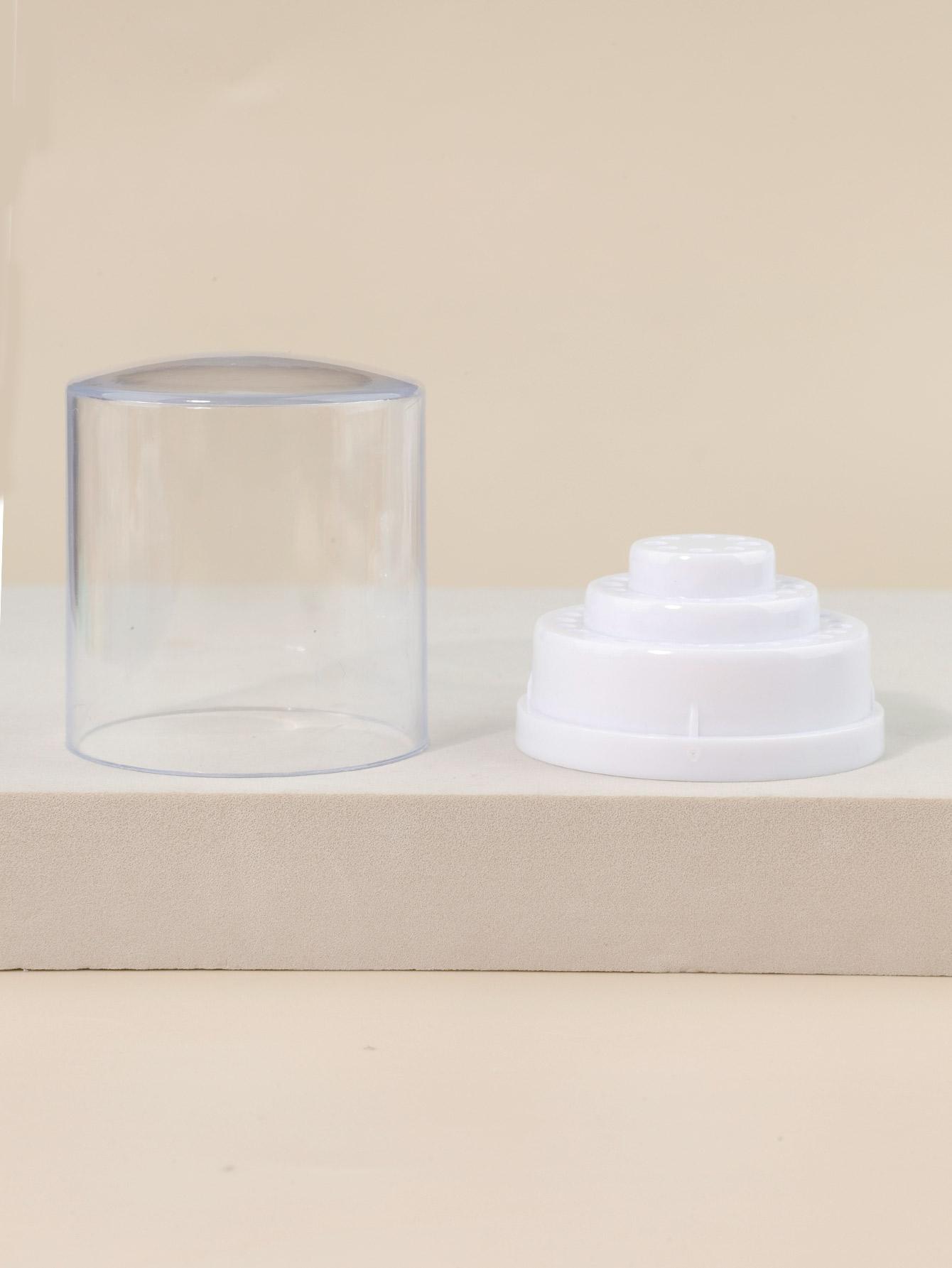 

1 шт. 48 отверстий Профессиональный держатель для фрез для маникюра Выставочный стенд Дисплей Инструмент для маникюра Акриловый защитный бокс белый